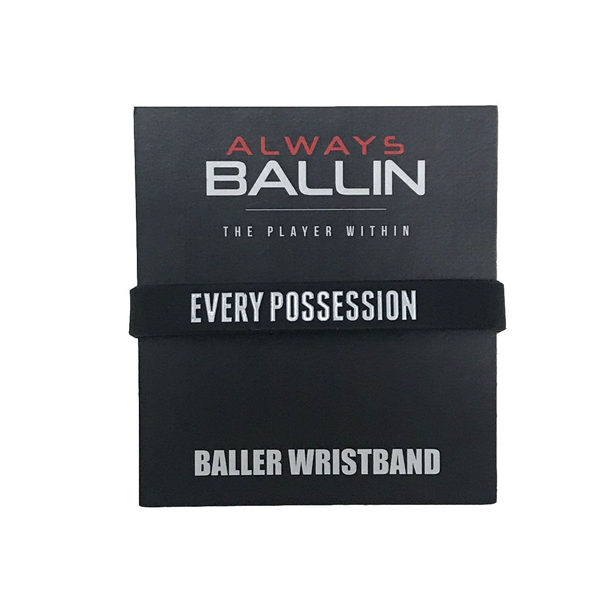 Always ballin every possession counts wristband black OS