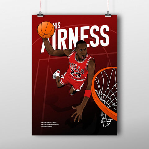 His Airness Poster DBL DRBBL