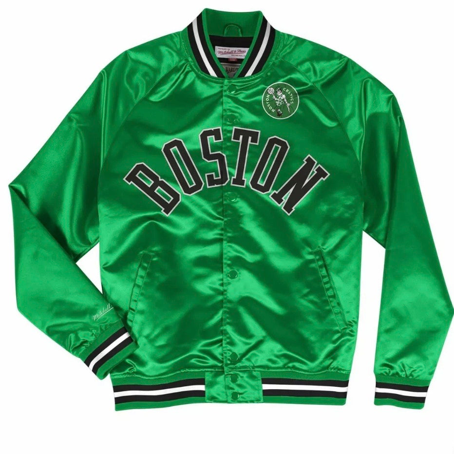 Men's Mitchell & Ness NBA Boston Celtics Jacket Green