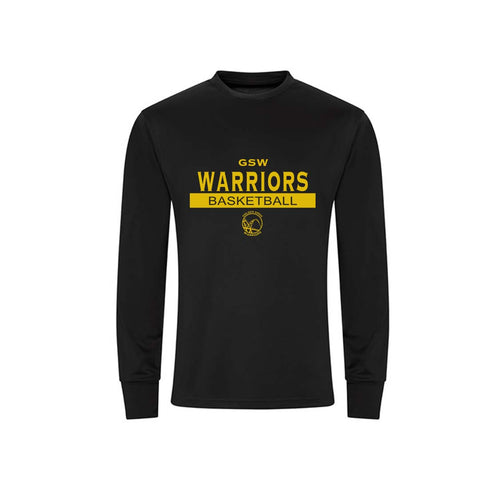 Golden Smog Warriors Warriors Basketball performance long sleeve